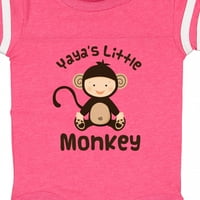 Inktastic Yaya Little Monkey Grandchild Poklon Baby Boy ili Baby Girl Bodysuit