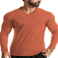 Avamo muns vrhovi čvrsti kolor sportski T-majice Dugi rukav Majica Workout Fashion Basic Tee Casual