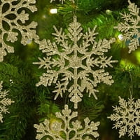 Božićne bijele pahuljice ukrase božićno stablo Topper prozorskih vrata za izradu vjenčanja i uljepšavanja
