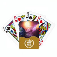 Planeta Zemlja Crvena plava Carieful Royal Flush Poker igračka karta