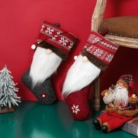 Božićni ukrasi zastoj bezlični stari muškarac božićna čarapa poklon torba Božićni ukras stablo Privjesak