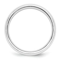 Auriga Platinum zadivljuju se rub vjenčanih vjenčanica Veličina prstena - za žene