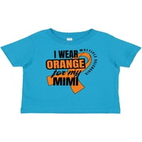 Inktastic Nosim narančastu za moju mimi višestruku sklerozu sklerozom poklon dječaka majica ili majica