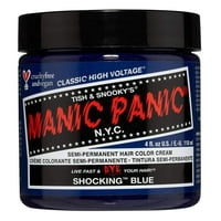 Manic Panic Klasa visokog napona polu-stalna boja kose [šokantno plavo] 4oz