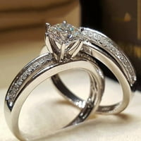 Lroplie prstenovi za žene Djevojke Dan zaljubljenih Dijamantna lagana luksuzna kreativna može se složiti