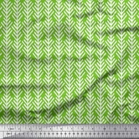 Soimoi Green Japan Crepe Satin Tkaninski plemenski pružni tkaninski tkanini sa dvorištem širom