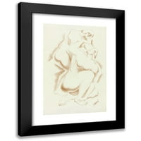 Nakon Auguste Rodin Crni moderni uokvireni muzej umjetnički print pod nazivom - Nude