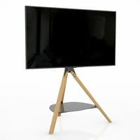 FSL1000Hoxlwb-A hoxton TV podne stalak sa stupom za ugradnju na televizoru, lagane noge od drveta i