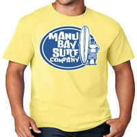 Muška majica Manu Bay Surfer dude, 3xl žuta
