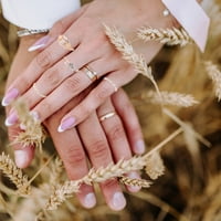 Konkkleni prstenovi legirani jednostavni vintage prstenje za prstene žene ručni ukras