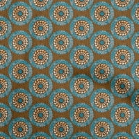 Onuone viskozni dres hrst smeđa tkanina Azijski mandala Craft Projekti Dekor tkanina Štampano od dvorišta