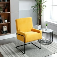 Akcentna stolica - Moderna industrijska nagnuta fotelja sa metalnim okvirom - Premium Visoko gustoća