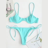 HHEI_K Ženski seksi tisak Bikini set Push up kupaći kupaći kostim visoki struk kupaći kostim plus