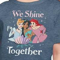 Disney princeza - Sjajno sjajmo - grafička majica kratkih rukava za mlade i mlade