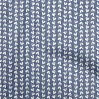Onuone poliesterske spande plave tkanine Floralja šivaće tkanine uz dvorište tiskano diiy odjeća šiva