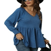 Hait ženske bagegy bagele majice majica sa labavim VACT majicom Dnevna odjeća solidna boja Swing Tee