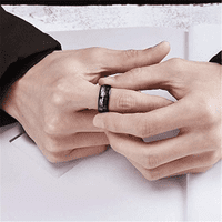 Black Titanium prsten mat gotov vjenčani opseg udobnosti učvršćivača