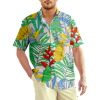 Flower Fasy Casual majica kratkih rukava Havajska vrhunska plaža Print Fashion Muška havajska majica,