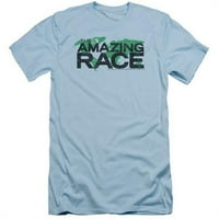 Trevco Amazing Race-Race World - 30-tee za odrasle s kratkim rukavima - svijetlo plava - Medium