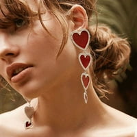 Jiaroswwei Sweet Women višestruko ljubavne srčane dugačke izjave nakita
