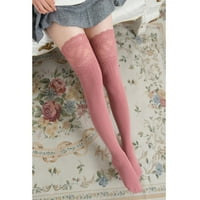 CUOFF-ove pripravne čarape za žene čipke obloge bedara preko koljena dugačke pamučne čarape čarape