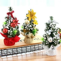 Fugseused Handmade prekrasna mini božićna tkanina od drveća Vizualni učinak Sve utakmice Model božićnog
