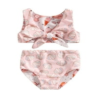 Toddler Baby Girls Bikinis kupaći kupališta Kids cvjetni prsni prsluk bez rukava + šorc kupaći kostimi