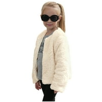 Vedolay Girl Blazer jakne za djecu Djevojke Chic Otvorene prednje jakne zimski kaput sa dugim rukavima,