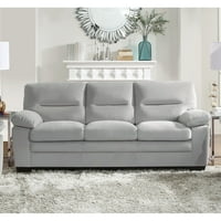 Šperploča od punog drveta uokvirena kauč jastuk-top rukav sivi tkanina Tapacirani stilski komforan nameštaj