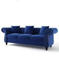 80 Chesterfield kauč, modernog kauča sa kaučem na kauču na kauču na kauču na kauču i noktima, elegantni