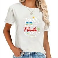 Ženska porodična odmor Florida Beach Summer Odmor Okrugla vrata majica