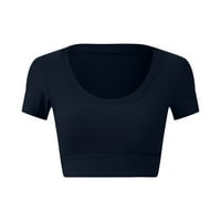 Ženski bluze Dressy casual osjećaj fitness kratki čahura joga sportski top
