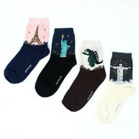 Ženske slatke poznate umjetničke zabavne čarape za posade napravljene u Koreji