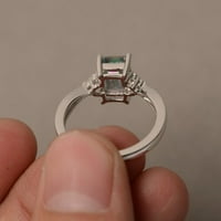 Prstenovi za žene Srebrna Rainbow Prstenovi prsten rez ženski angažman Nakit Princess Diamond Prstenovi