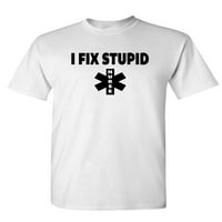 Fi glup - unise pamučna majica majica, bijela, 2xl