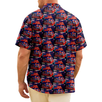 4. jula muška havajska majica USA Nacionalna zastava Košulja Grafički košulja 3D Ispis Dnevni kratki
