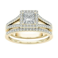 Par prstenovi pozlaćeni umetnuti zircon prsten klasični prstenovi nakita