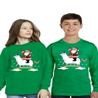 Božićni jelen dugih rukava za dječake Djevojke Xmas majica Xmas pokloni smiješni božićni tee za djecu