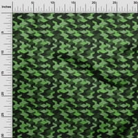 Onuone pamučne svilene zelene tkanine sažeci šivaće tkanine sa dvorištem tiskanim diy odjećom šiva