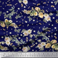 Listovi pamučne kambričke tkaničke tkanine, moljac i magnolija cvjetna tkanina za print sa širokim dvorištem