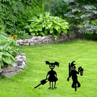 Wendunide Vrtni pribor Mala ukras Metalna umjetnost Decorati Silhouette Outline Garden Garden Patio