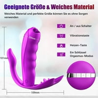 Nosivi vibrator za žene, jezikom ližući snažni nevidljivi grijaći vibrator klitoris bradaviji stimulator