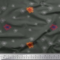 Soimoi pamučni dres tkanine cvjetni umjetnički dekor tkanina tiskano dvorište široko