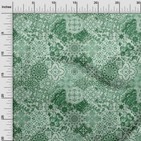 Onuone svilena tabby zelena tkanina azijska mandala cvjetna tkanina pločica za šivanje tiskane plafne
