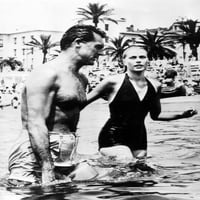 Grace Kelly - u okeanu sa Cary Grant FOTO Print