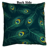 Plavi zeleni paunski perje Reverzibilna sirena Sequin jastuk na jastuku Početni dekor jastuk