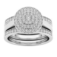 Heiheiup prsten klasični otvor za umetnute zvoni Zircon pozlaćeni nakit prstenovi za žene prilagodljive