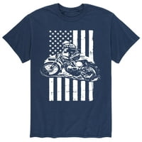 Instant poruka - američki motocross - mušku grafičku majicu kratkih rukava