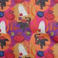 Onuone pamučna svila magenta tkanina Halloween DIY odjeća za pretežanje tkanine tkanine od dvorišta