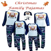 Odjeća za božićne utakmice Pajamas setovi za obitelj Xmas PJS za parove odrasli Kids Baby Sleep Babywear